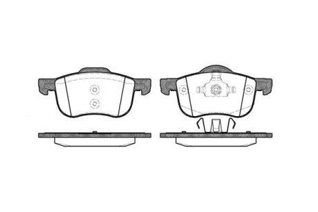 Колодки гальмівний диск. перед. (Remsa) Volvo S60 i 2.0 00-10,Volvo S60 i 2.3 00-10 (P6133.00) WOKING P613300