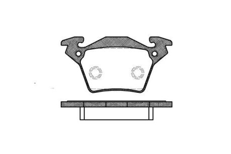 Колодки гальмівний диск. задн. (Remsa) MB Vito (638) -03 (P6173.00) WOKING P617300