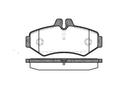 Колодки тормозные диск. задн. (Remsa) MB Sprinter I (00-06)/VW LT 28-35 II (96-06) (P6333.00) WOKING P633300