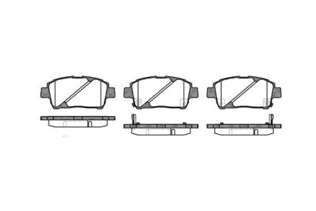 Тормозные колодки пер. Toyota Yaris/Prius 99-05 (akebono) WOKING P6403.02