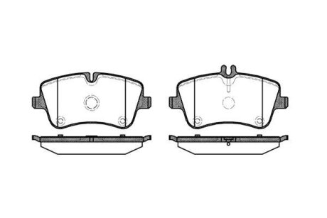 Колодки гальмівний диск. перед. (Remsa) MB C203 (P6683.00) WOKING P668300