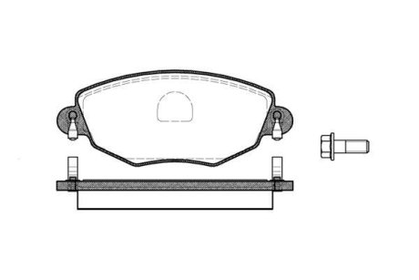 Колодки гальмівний диск. перед. (Remsa) Ford Mondeo III (P6763.00) WOKING P676300