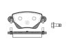 Колодки тормозные диск. задн. (Remsa) Ford Mondeo III Bosch ver. (P6773.00) WOKING P677300 (фото 1)