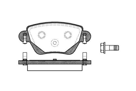 Колодки тормозные диск. задн. (Remsa) Ford Mondeo III Bosch ver. (P6773.00) WOKING P677300