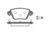 Колодки гальмівний диск. задн. (Remsa) Nissan Kubistar 1.2 03-09,Nissan Kubistar 1.5 03-09 (P6773.10) WOKING P677310 (фото 1)