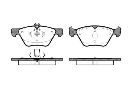 Колодки гальмівний диск. перед. (Remsa) MB E210 E211 (P7013.00) WOKING P701300