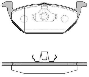 Колодки тормозные диск. перед. (Remsa) VAG Fabia I II Octavia I Roomster / Polo 02> 09> 14> (P7333.00) WOKING P733300