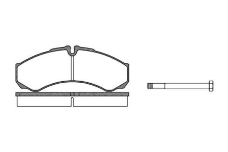 Колодки гальмівний диск. перед. (Remsa) Iveco Daily II III IV V VI Brembo ver. (P7513.00) WOKING P751300