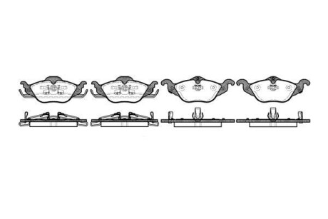 Тормозные колодки пер. Astra 98-09 WOKING P7843.02