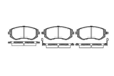 Колодки гальмівний диск. перед. (Remsa) Subaru Forester 02> 08> / Impreza 00> 08> / Legasy, Outback 03> 08> (P8513.02) WOKING P851302