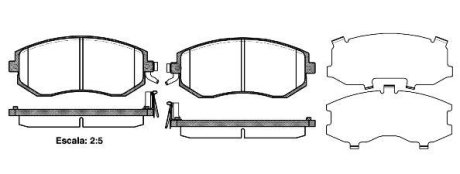 Колодки тормозные диск. перед. (Remsa) Subaru Forester 08> 13>, Impreza 08> 12>, Legasy 09> 13>, XV 12> (P8513.04) WOKING P851304