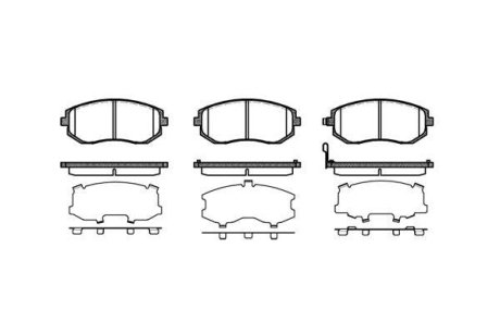 Колодки гальмівний диск. перед. (Remsa) Subaru Forester 03> 08> 13> / Impreza 00> 07> / Legasy 03> 09> / XV 12> (P8513.11) WOKING P851311