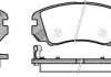 Колодки гальмівний диск. перед. (Remsa) Hyundai Nf v 2.0 05-10,Hyundai Nf v 3.3 05-10 (P8533.22) WOKING P853322 (фото 1)