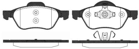 Колодки гальмівний диск. перед. (Remsa) Renault Megane II, Scenic II (P8623.10) WOKING P862310