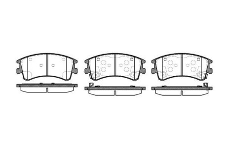 Колодки тормозные диск. перед. (Remsa) Mazda 6 I (P8703.02) WOKING P870302