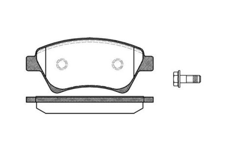 Колодки гальмівний диск. перед. (Remsa) Renault Grand scenic ii 1.5 04-,Renault Grand scenic ii 1.6 04- (P8763.00) WOKING P876300