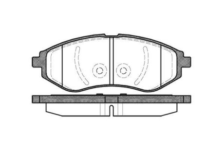 Колодки тормозные Авео перед (Remsa) (к-т 4 шт) WOKING P886300