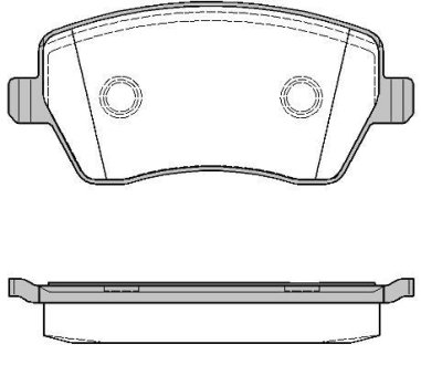 Колодки тормозные диск. перед. (Remsa) Dacia Dokker 1.2 12-,Dacia Dokker 1.5 12- (P8873.00) WOKING P887300