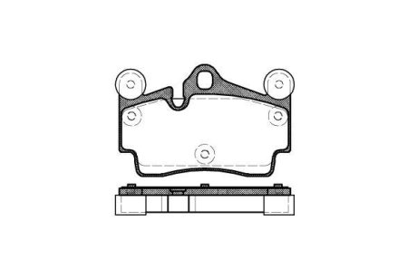 Колодки тормозные диск. задн. (Remsa) Audi Q7 3.0 06-15,Audi Q7 3.6 06-15,Audi Q7 4.2 06-15 (P8963.00) WOKING P896300