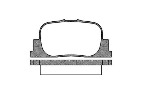 Колодки гальмівний диск. задн. (Remsa) Geely Vision 1.5 05-,Lifan Solano 1.5 08- (P9013.00) WOKING P901300