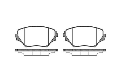 Гальмівні колодки пер. Toyota RAV4 94-05 (sumitomo) WOKING P9133.00