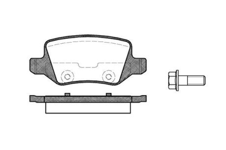 Колодки тормозные диск. задн. (Remsa) MB A-class (W169) (04-12) (P9183.00) WOKING P918300