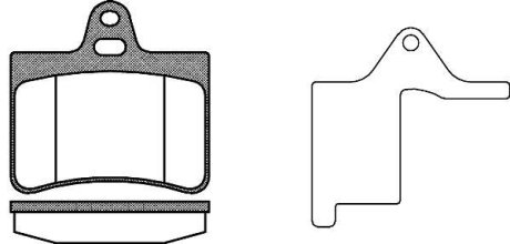 Колодки тормозные диск. задн. (Remsa) PSA C5 I 00> II 05> (P9303.20) WOKING P930320