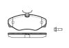 Колодки гальмівний диск. перед. (Remsa) Nissan Primastar 1.9 01-,Nissan Primastar 1.9 02- (P9343.10) WOKING P934310 (фото 1)