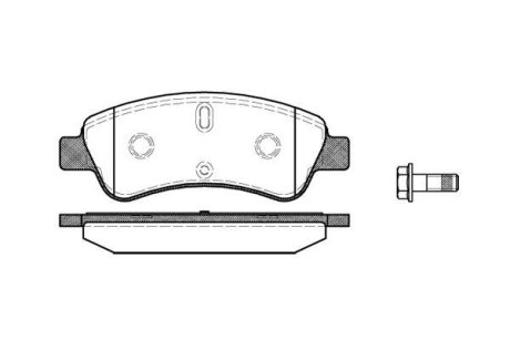 Колодки тормозные диск. перед. (Remsa) Citroen C2 1.4 03-,Citroen C2 1.6 03-,Citroen C3 i 1.4 02- (P9403.10) WOKING P940310