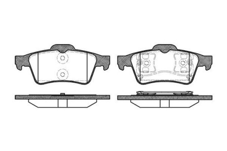 Колодки гальмівний диск. задн. (Remsa) Mazda 3 I II / Focus II C-max Connect / Vectra C / Laguna II / C5 III / Primera P12 (P9423.00) WOKING P942300