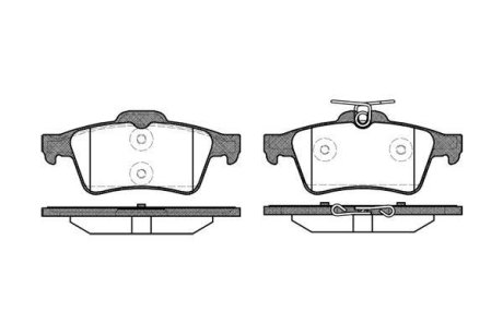 Колодки тормозные диск. задн. (Remsa) Citroen C5 iii 1.6 08-,Citroen C5 iii 1.8 08- (P9423.20) WOKING P942320