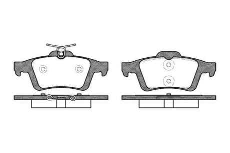 Колодки тормозные диск. задн. (Remsa) Ford Focus II C-max I II / Kuga II / Mazda 3 I II Mazda 5 I II (P9423.30) WOKING P942330