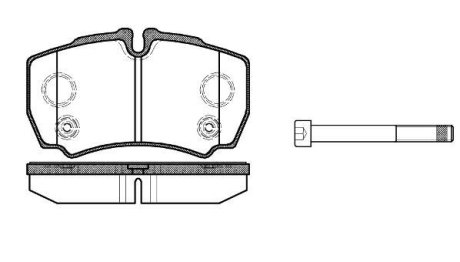 Колодки гальмівний диск. задн. (Remsa) Ford Tranzit 06>13 (P9493.10) WOKING P949310