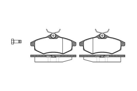 Колодки тормозные диск. перед. (Remsa) PSA C3 I 03>08 перед (P9813.00) WOKING P981300