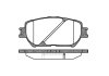 Колодки гальмівний диск. перед. (Remsa) Toyota Camry 2.0 01-06,Toyota Camry 2.4 01-06 (P9843.00) WOKING P984300 (фото 1)