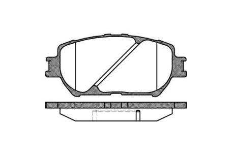 Колодки гальмівний диск. перед. (Remsa) Toyota Camry 2.0 01-06,Toyota Camry 2.4 01-06 (P9843.00) WOKING P984300 (фото 1)