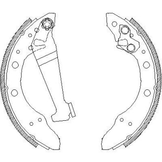 Колодки тормозные бараб. задн. (Remsa) Skoda Fabia I II, Rapid, Roomster, VW Polo (01-09) (Z4046.01) WOKING Z404601