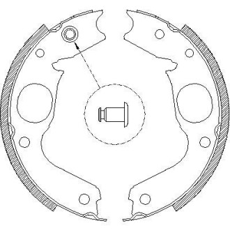 Гальмівні колодки зад. MITSUBISHI L400 95-00/PAJERO 98- (Hand Brake) WOKING Z4148.00