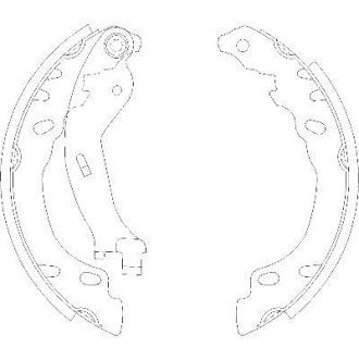 Колодки тормозные бараб. задн. (Remsa) Fiat 500 07> Panda 03> / Bosch ver. (Z4158.00) WOKING Z415800