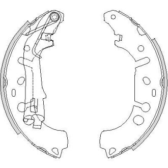 Колодки тормозные бараб. задн. (Remsa) Citroen Nemo 1.3 08-,Citroen Nemo 1.3 09- (Z4192.00) WOKING Z419200