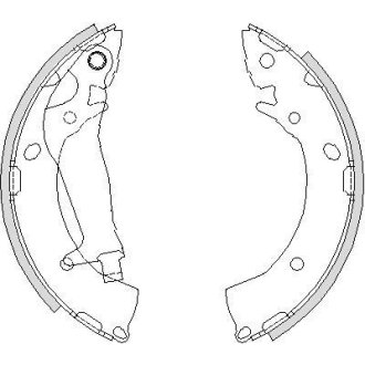 Колодки тормозные бараб. задн. (Remsa) Hyundai Getz 1,1-1,6i 1,5d (Z4203.00) WOKING Z420300