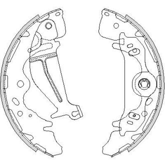 Колодки гальмівні. задн. (Remsa) Hyundai H-1 08> (Z4219.00) WOKING Z421900