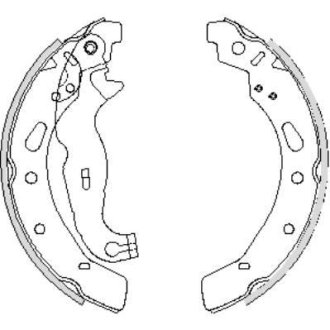 Колодки гальмівні. задн. (Remsa) Ford Fiesta 09> (Z4242.00) WOKING Z424200