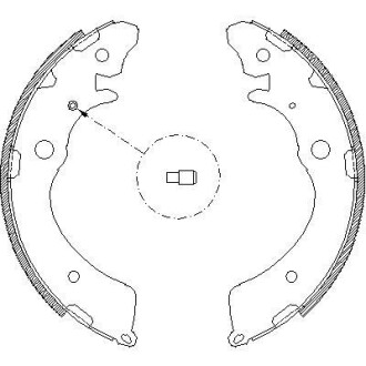 Тормозные колодки зад. Honda Accord III/IV 85-93/Suzuki Jimny 98-(Akebono) WOKING Z4383.00