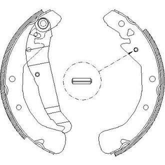 Колодки тормозные бараб. задн. (Remsa) Opel Astra h 1.2 04-14,Opel Astra h 1.3 04-14 (Z4422.00) WOKING Z442200