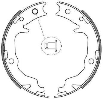 Колодки стоянкового гальма (Remsa) Mitsubishi ASX 10> Lancer X Outlander II (Z4641.00) WOKING Z464100