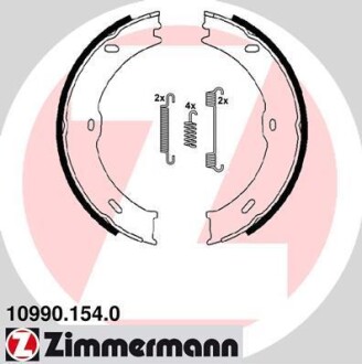 Колодки стояночного тормоза ZIMMERMANN 10990.154.0